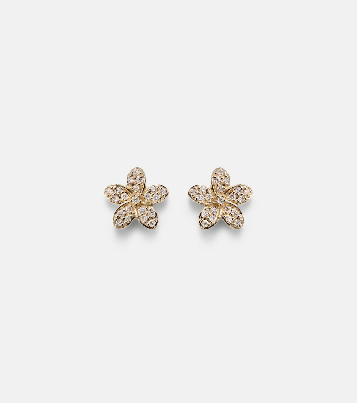 Sydney Evan 14kt gold earrings with diamonds
