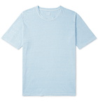 120% - Slub Linen T-Shirt - Blue