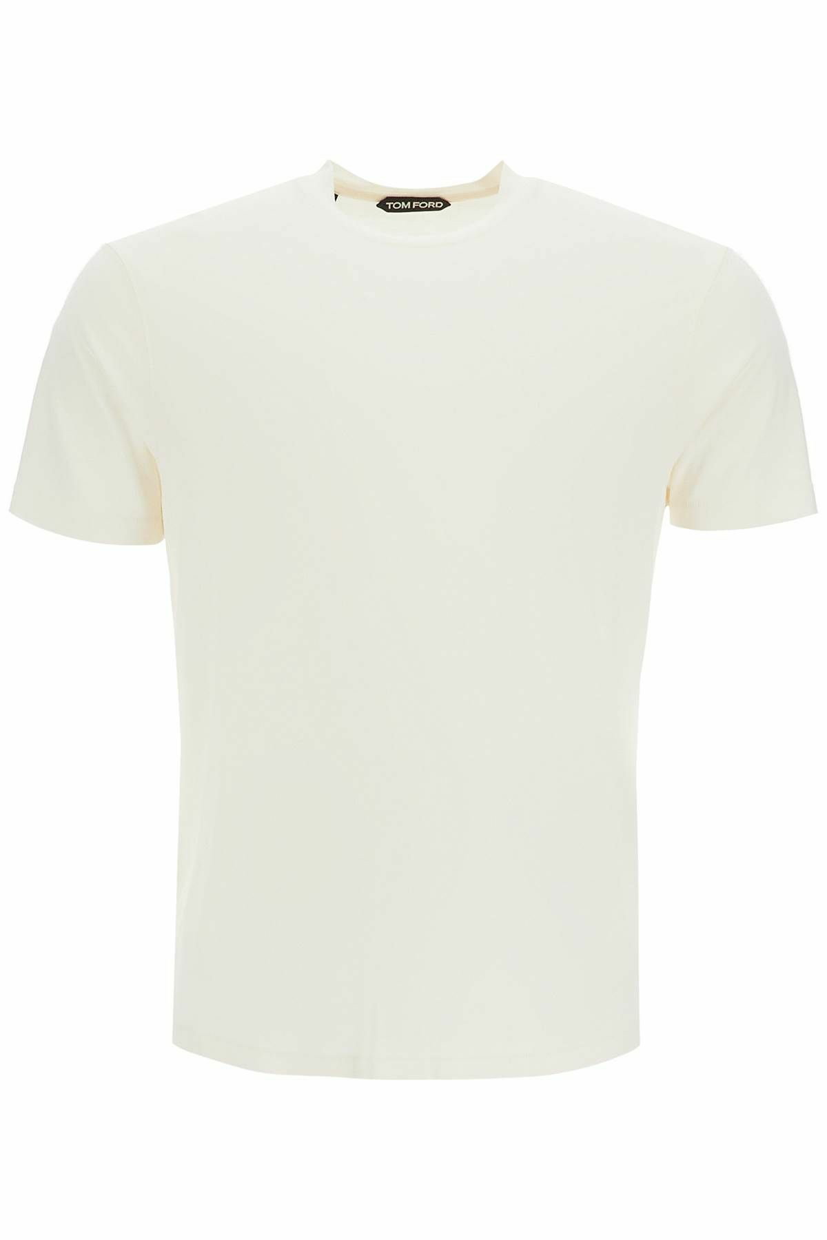 【送料&関税込】Tom Ford Cottono And Lyocell T-shirt TOM FORD cottono and lyocell t-shirt White TOM FORD