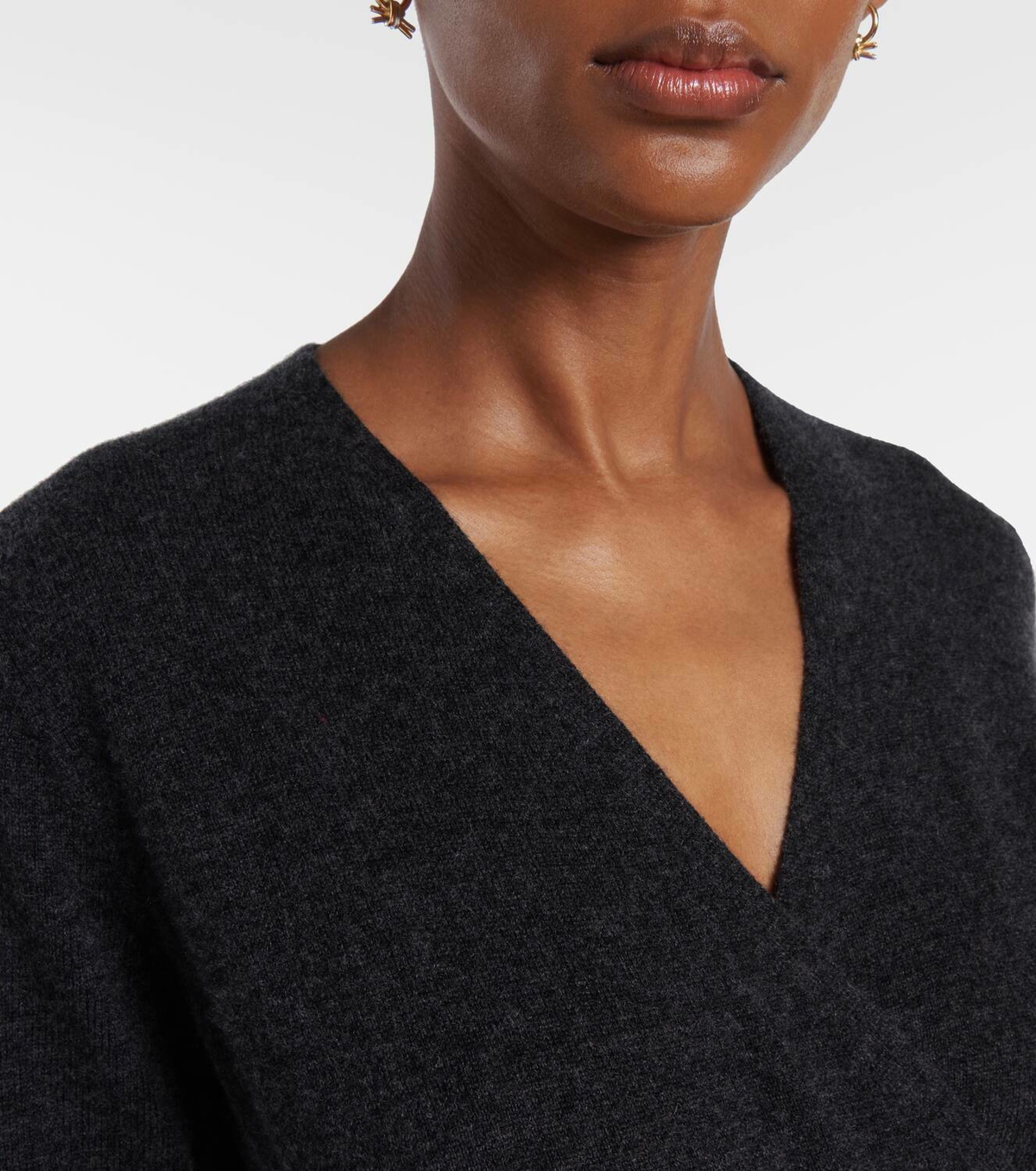 Jardin des Orangers Wool and cashmere wrap dress
