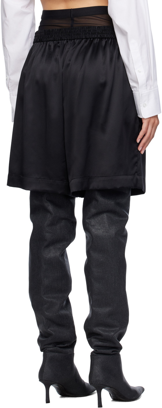 Alexander Wang Black Layered Boxer Shorts