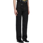 Linder Black Moire Effect Dimitri Jeans