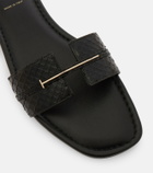 Tom Ford Julianne croc-effect leather slides