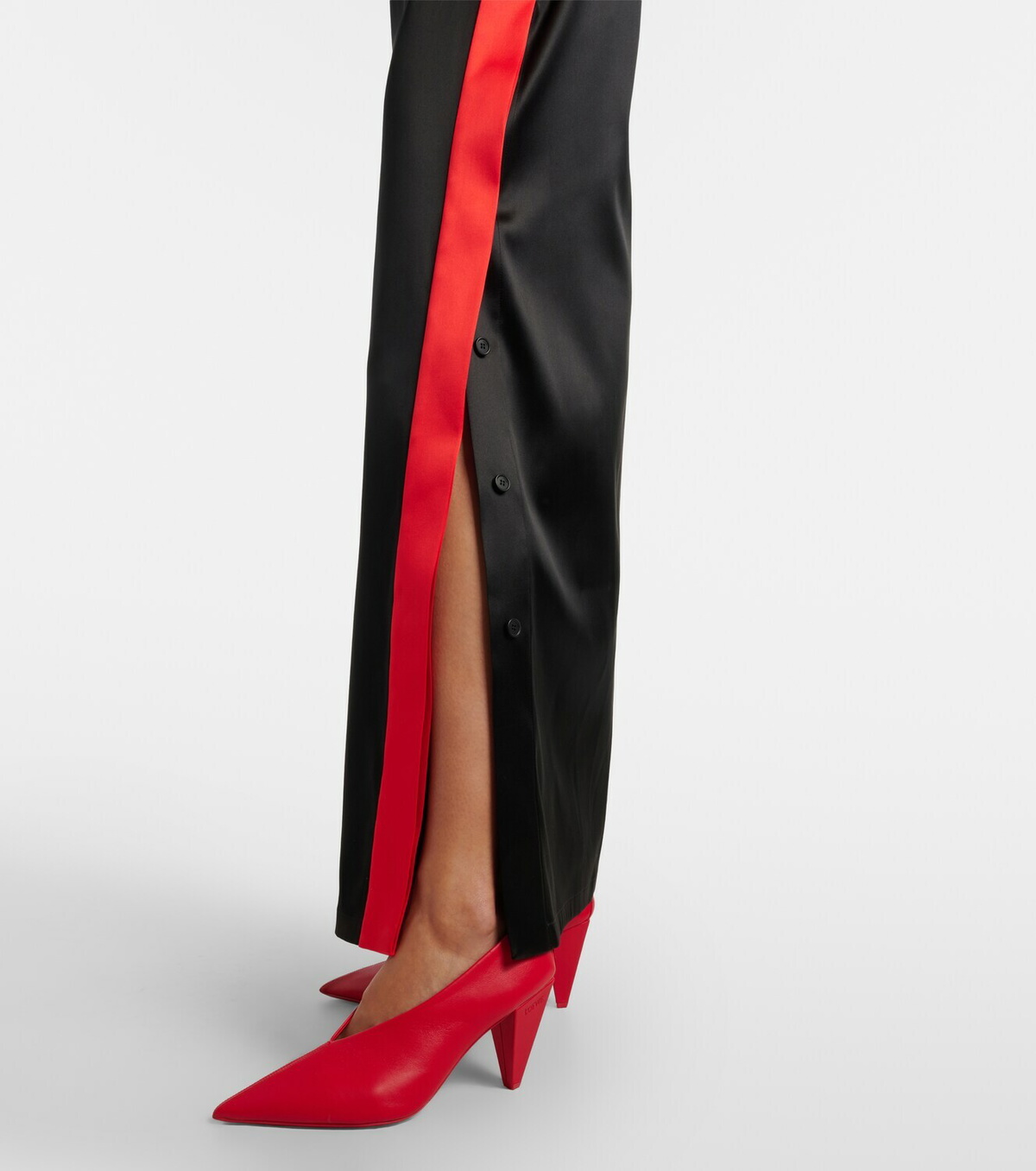 Loewe Silk-blend satin maxi dress