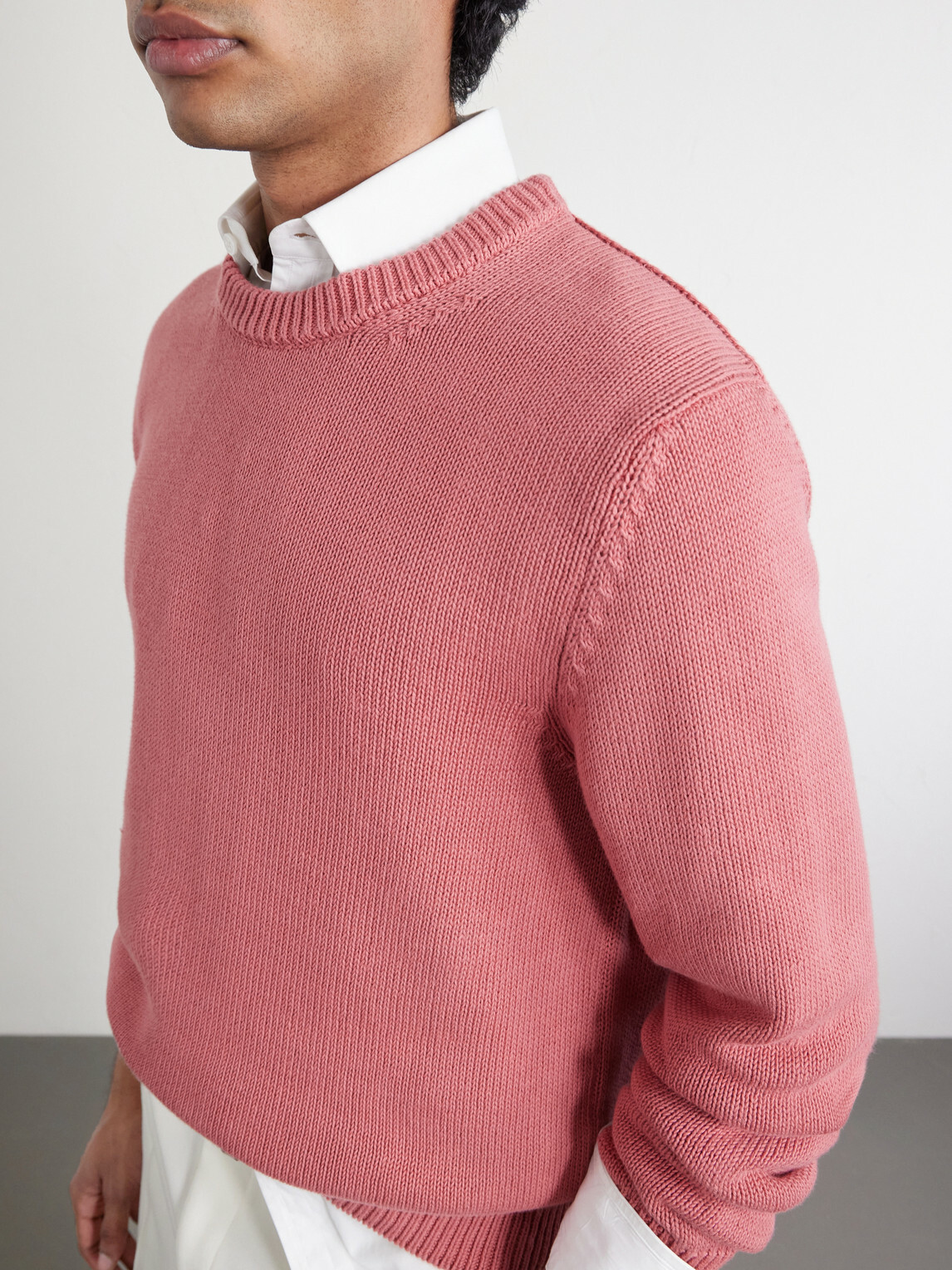 Slowear - Slim-Fit Cotton Sweater - Pink
