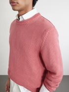 Slowear - Slim-Fit Cotton Sweater - Pink