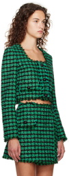 MSGM Green Check Jacket