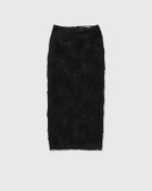 ROTATE Birger Christensen Flower Mesh Pencil Skirt Black Women