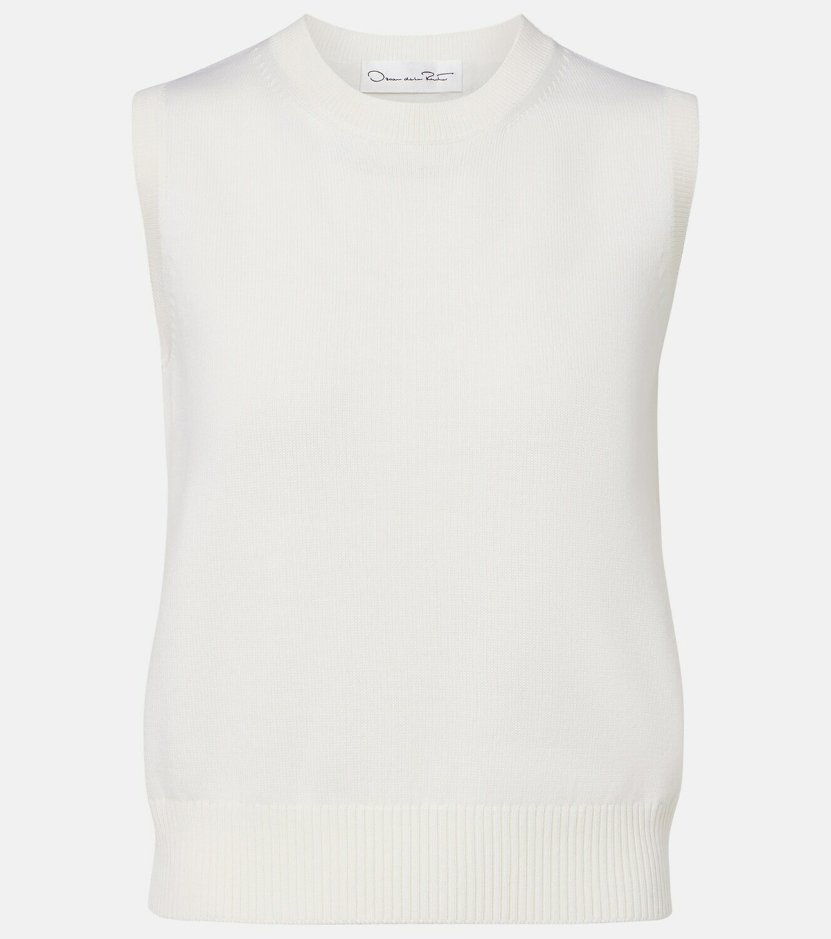 Oscar de la Renta Virgin wool sweater vest