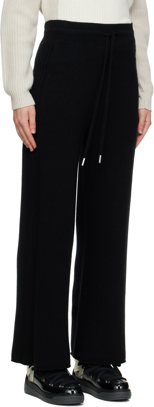 Moncler Black Wide-Leg Lounge Pants