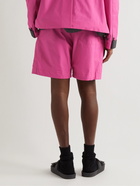 Sacai - Wide-Leg Belted Cotton Cargo Shorts - Pink