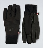 Moncler Grenoble - Technical nylon and leather gloves