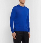 Kiton - Slim-Fit Wool T-Shirt - Blue