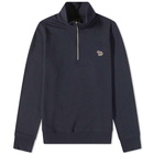 Paul Smith Men's Zebra Half Zip Sweat in Navy