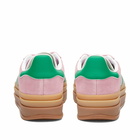 Adidas Gazelle Bold W Sneakers in True Pink/Green/Ftwr White