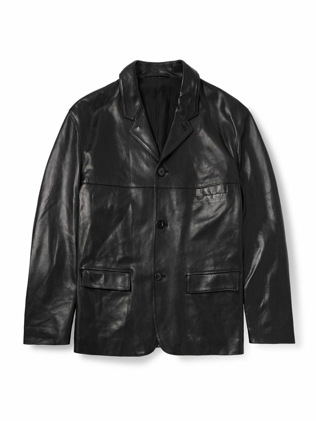 Photo: LEMAIRE - Leather Jacket - Black