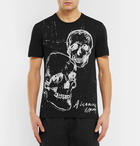 Alexander McQueen - Slim-Fit Printed Cotton-Jersey T-Shirt - Men - Black