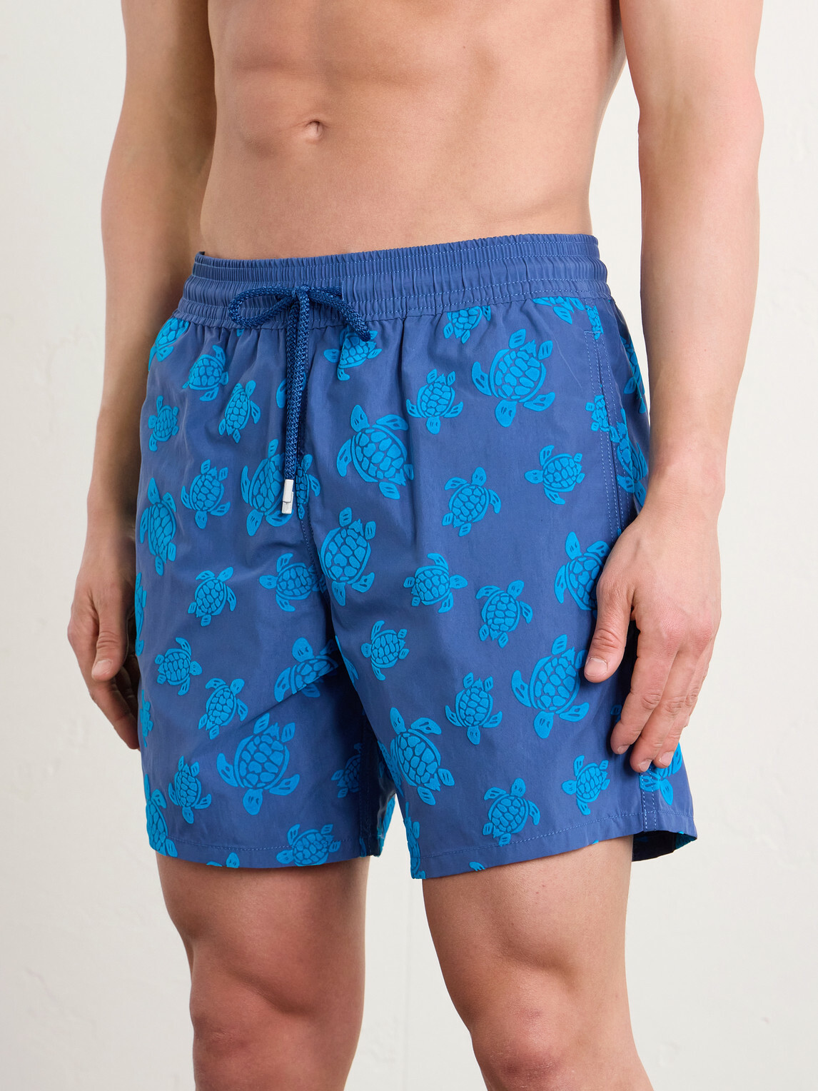 Vilebrequin - Moorea Straight-Leg Mid-Length Printed Recycled Swim Shorts - Blue