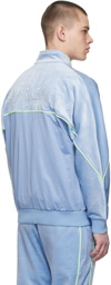 Li-Ning Blue Velvet Logo Zip-Up Sweater
