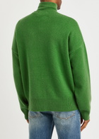 Extreme Cashmere N°235 Hike Half-zip Cashmere-blend Jumper - Green - One Size