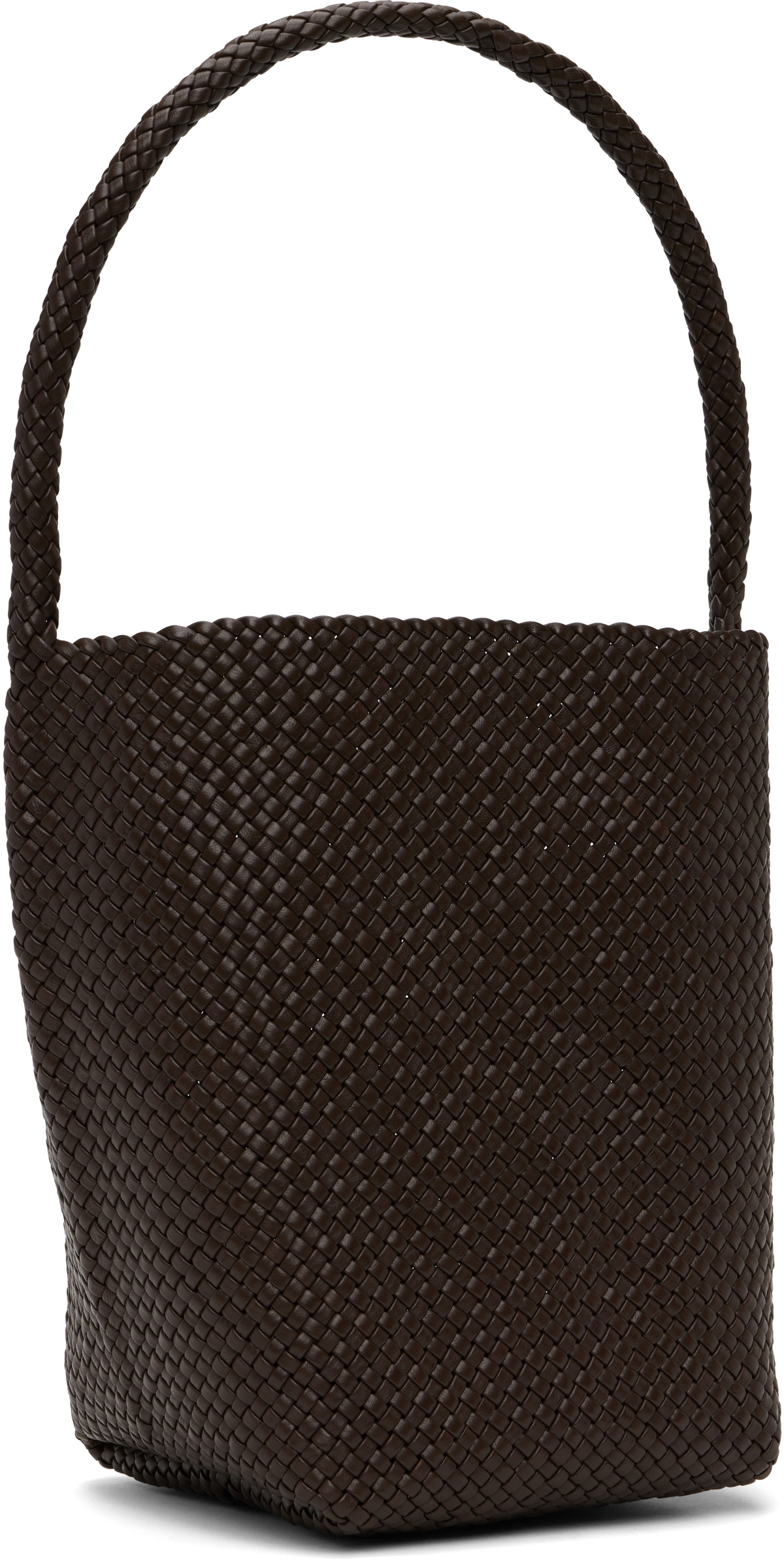 The Row Brown Medium Woven N/S Tote