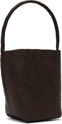 The Row Brown Medium Woven N/S Tote
