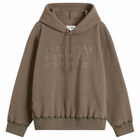 MM6 Maison Margiela Men's Logo Fleece Sweatshirt in Taupe