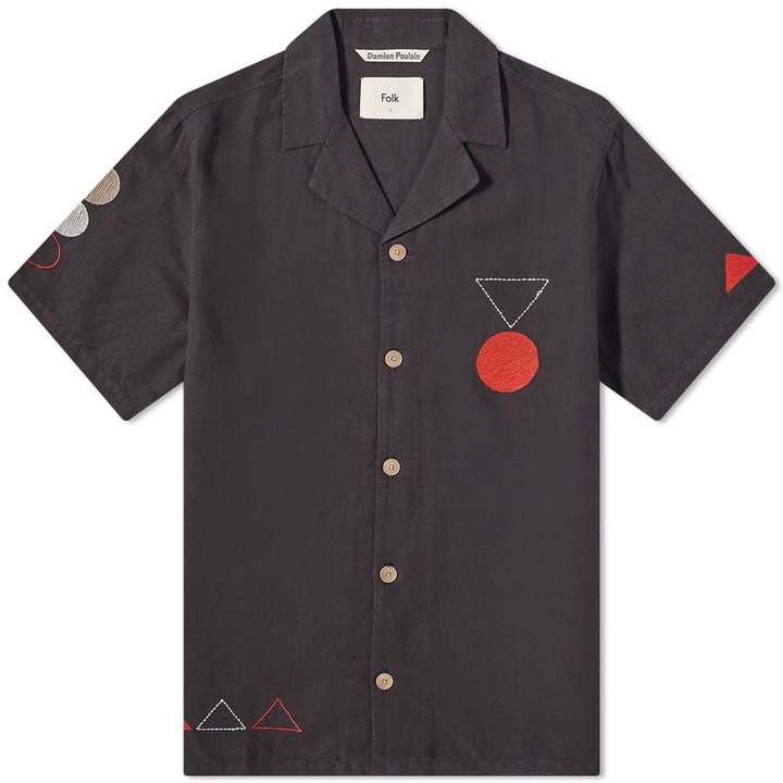 Photo: Folk Embroidered Vacation Shirt