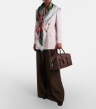 Max Mara Large leather top-handle bag