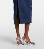 Rebecca Vallance Ayla embellished satin cocktail dress
