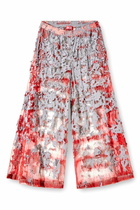 Diesel Wide-leg devoré sweatpants - Pants - Unisex - Multicolor