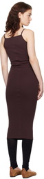 FLORE FLORE Brown Bibi Midi Dress