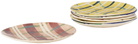 The Conran Shop Multicolor Cross Hatch Plate Set, 6 pcs