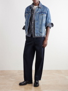 NN07 - Deon 50035 Checked Woven Organic Cotton Shirt - Blue