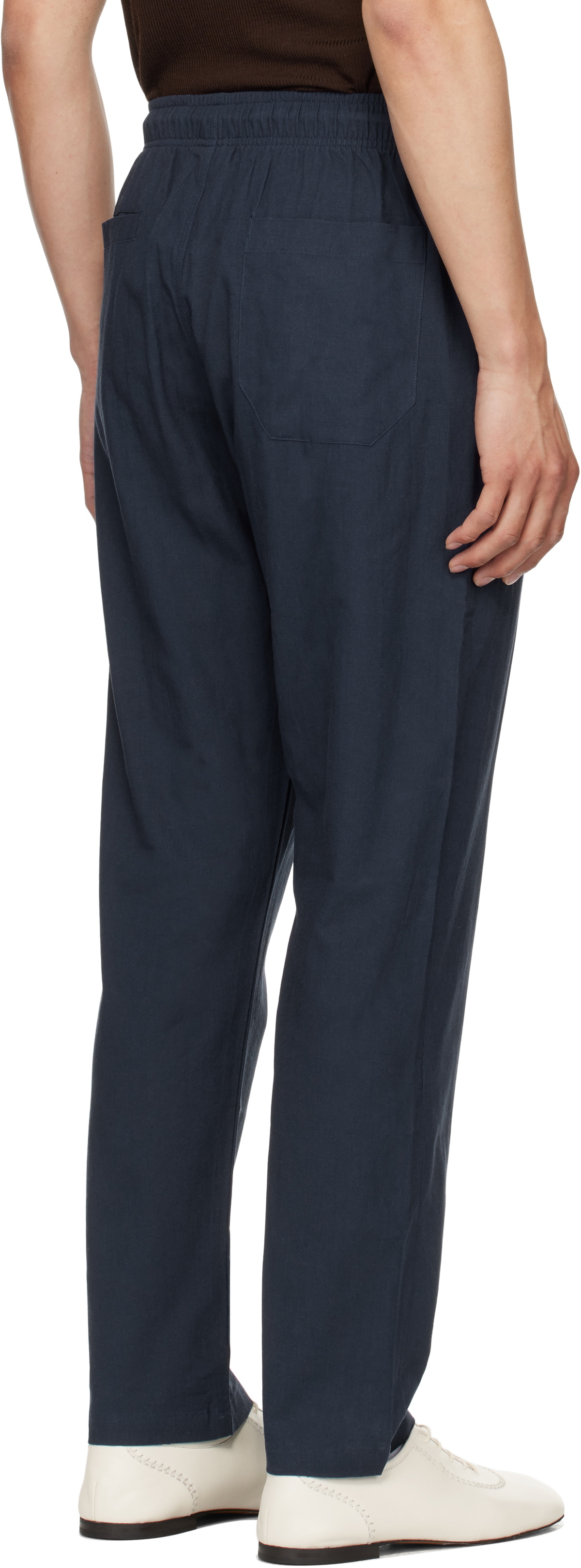 OAS Navy Linen Trousers