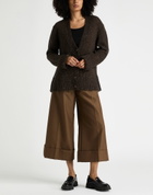 Manila Grace Womens Cardigan Dark in Brown