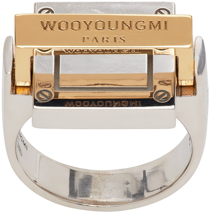 Photo: Wooyoungmi Silver & Gold Regent Tilt Ring