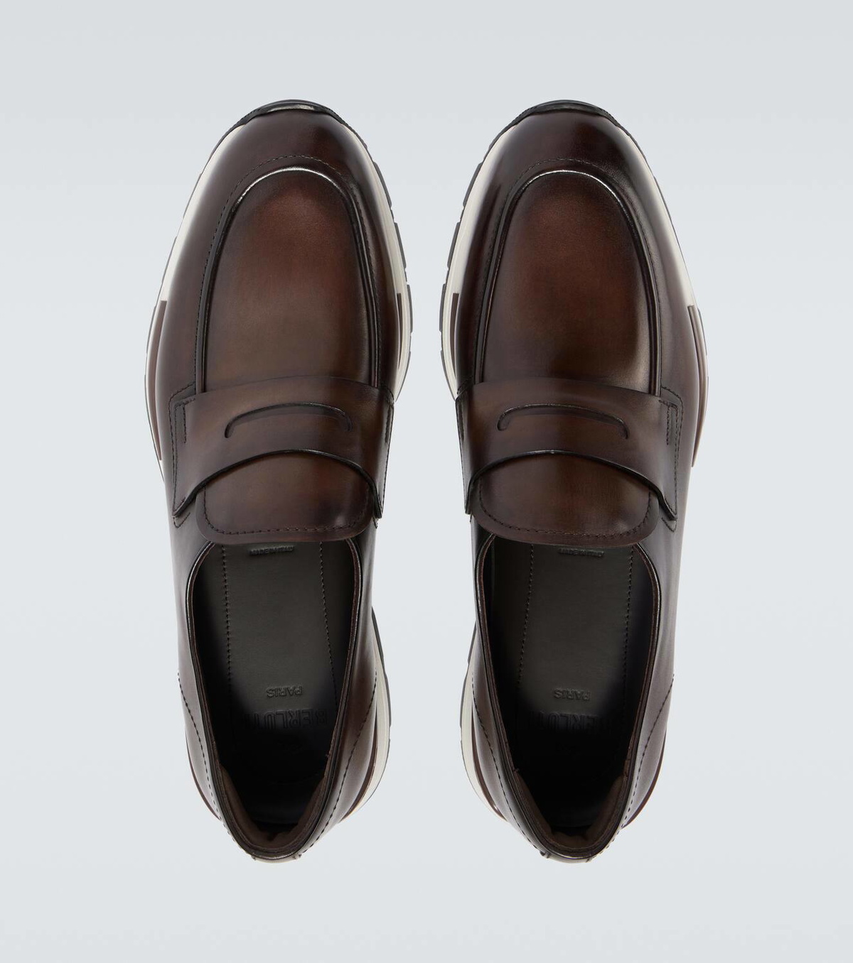 Berluti Fast Track leather penny loafers
