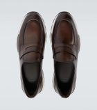 Berluti Fast Track leather penny loafers