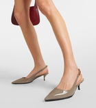 Gucci Gucci Signoria patent leather slingback pumps