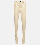 Saint Laurent High-rise leather pants (FR36/shoe37)