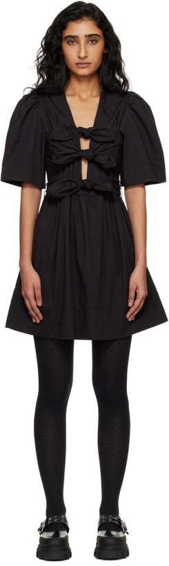 knee length dresses for ladies Bonded Crepe Mini Dress