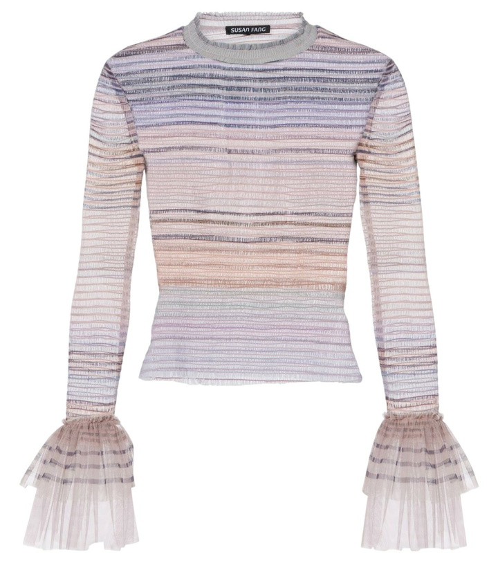 Photo: Susan Fang Printed sheer tulle top