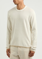 Rag & Bone Harvey Panelled Cotton Jumper Ivory