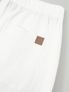 Loewe - Paula's Ibiza Straight-Leg Linen Drawstring Trousers - White