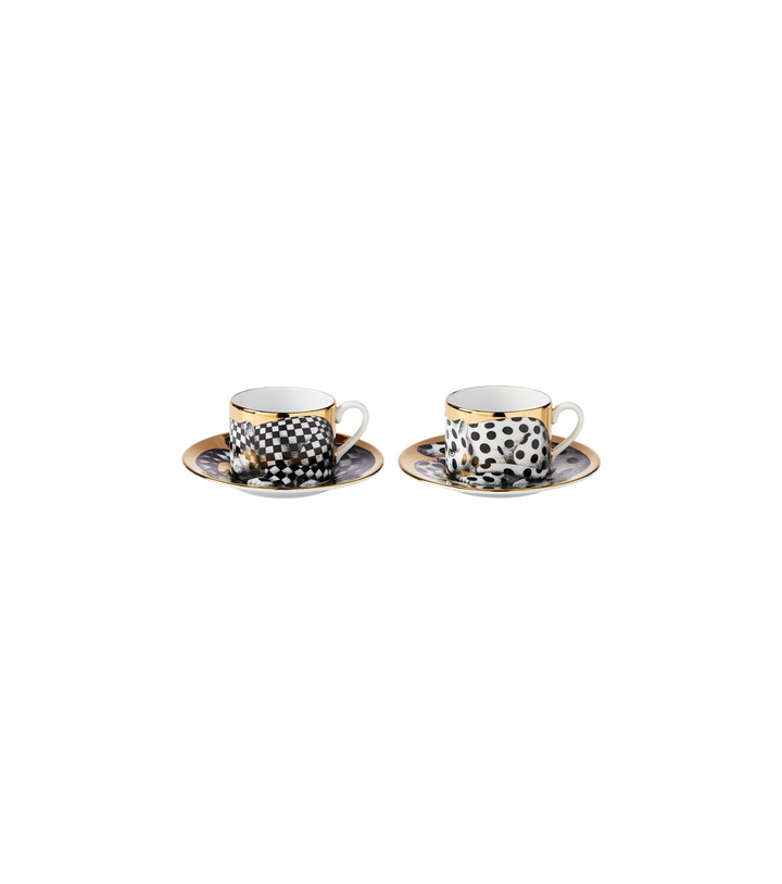 Photo: Fornasetti High Fidelity set of 2 porcelain teacups
