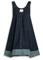 3.1 Phillip Lim Trapeze Denim Mini Dress Indigo
