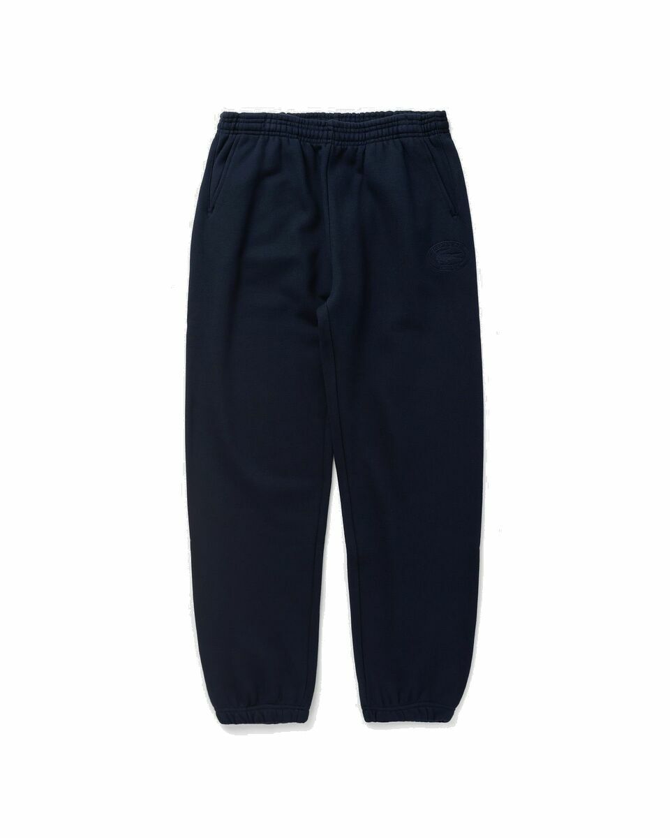 Photo: Sporty & Rich Lacoste Oval Logo Embroidered Sweatpant Blue - Mens - Sweatpants