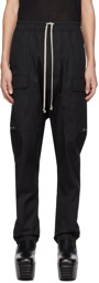 Rick Owens Black Long Cargo Pants