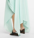 Alaïa Silk georgette kaftan maxi dress